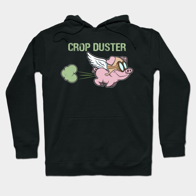 crop dusting flying pig Hoodie by CoySoup